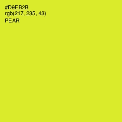 #D9EB2B - Pear Color Image