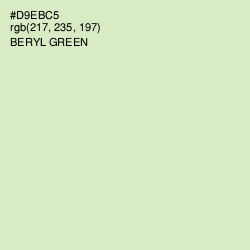 #D9EBC5 - Beryl Green Color Image