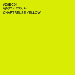 #D9EC04 - Chartreuse Yellow Color Image