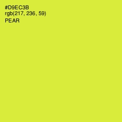 #D9EC3B - Pear Color Image