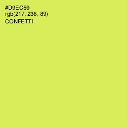 #D9EC59 - Confetti Color Image