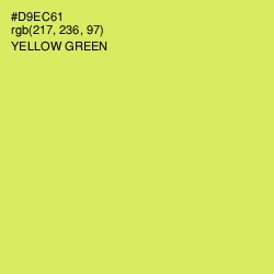 #D9EC61 - Yellow Green Color Image