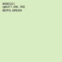 #D9ECC1 - Beryl Green Color Image