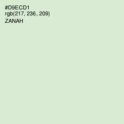 #D9ECD1 - Zanah Color Image