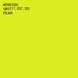 #D9ED20 - Pear Color Image