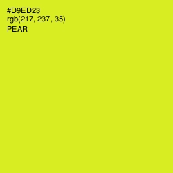 #D9ED23 - Pear Color Image