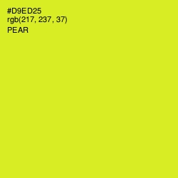 #D9ED25 - Pear Color Image