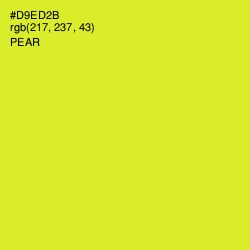 #D9ED2B - Pear Color Image