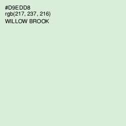 #D9EDD8 - Willow Brook Color Image