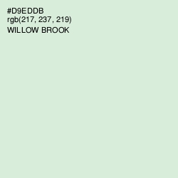 #D9EDDB - Willow Brook Color Image