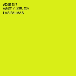 #D9EE17 - Las Palmas Color Image