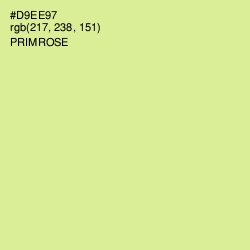 #D9EE97 - Primrose Color Image