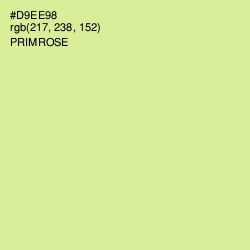 #D9EE98 - Primrose Color Image