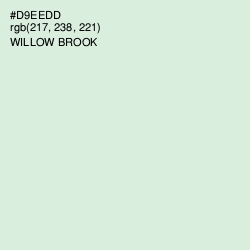 #D9EEDD - Willow Brook Color Image