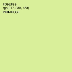 #D9EF99 - Primrose Color Image