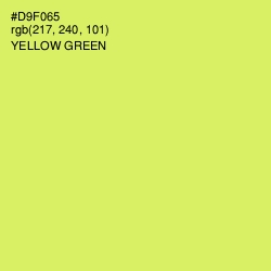 #D9F065 - Yellow Green Color Image