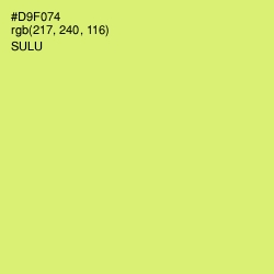 #D9F074 - Sulu Color Image