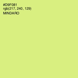 #D9F081 - Mindaro Color Image