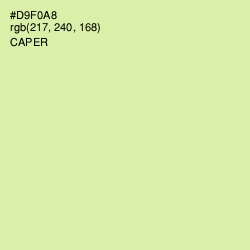 #D9F0A8 - Caper Color Image