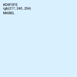 #D9F0FE - Mabel Color Image