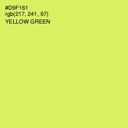 #D9F161 - Yellow Green Color Image