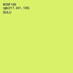 #D9F169 - Sulu Color Image