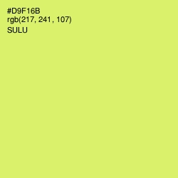 #D9F16B - Sulu Color Image