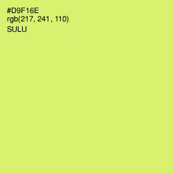 #D9F16E - Sulu Color Image