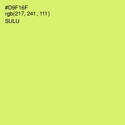 #D9F16F - Sulu Color Image