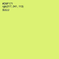 #D9F171 - Sulu Color Image