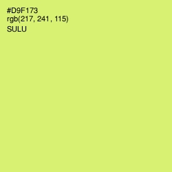 #D9F173 - Sulu Color Image
