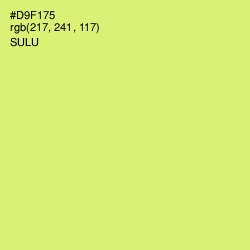 #D9F175 - Sulu Color Image