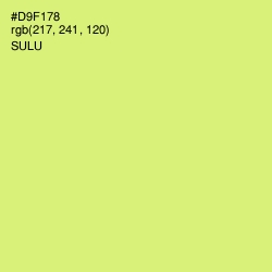 #D9F178 - Sulu Color Image