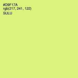 #D9F17A - Sulu Color Image