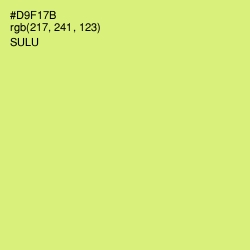 #D9F17B - Sulu Color Image