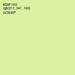 #D9F1A0 - Gossip Color Image