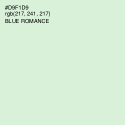 #D9F1D9 - Blue Romance Color Image