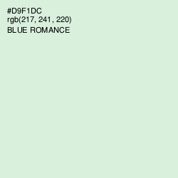 #D9F1DC - Blue Romance Color Image