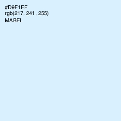 #D9F1FF - Mabel Color Image