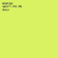 #D9F262 - Sulu Color Image