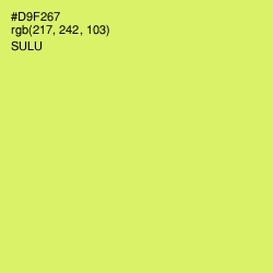 #D9F267 - Sulu Color Image