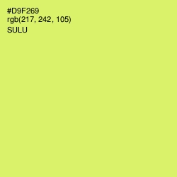 #D9F269 - Sulu Color Image