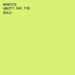 #D9F276 - Sulu Color Image