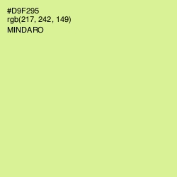 #D9F295 - Mindaro Color Image