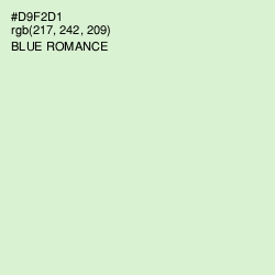 #D9F2D1 - Blue Romance Color Image