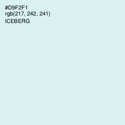 #D9F2F1 - Iceberg Color Image