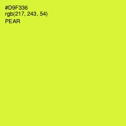 #D9F336 - Pear Color Image