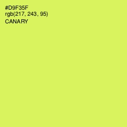 #D9F35F - Canary Color Image