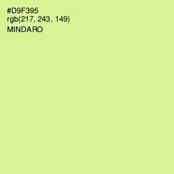 #D9F395 - Mindaro Color Image