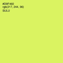 #D9F460 - Sulu Color Image